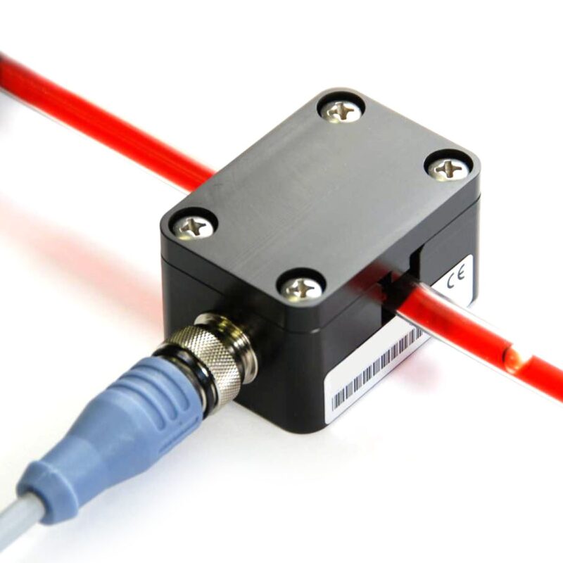 Detektor pęcherzyków powietrza do kontroli procesu dozowania